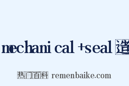 mechanical+seal造句是什么意思的图片